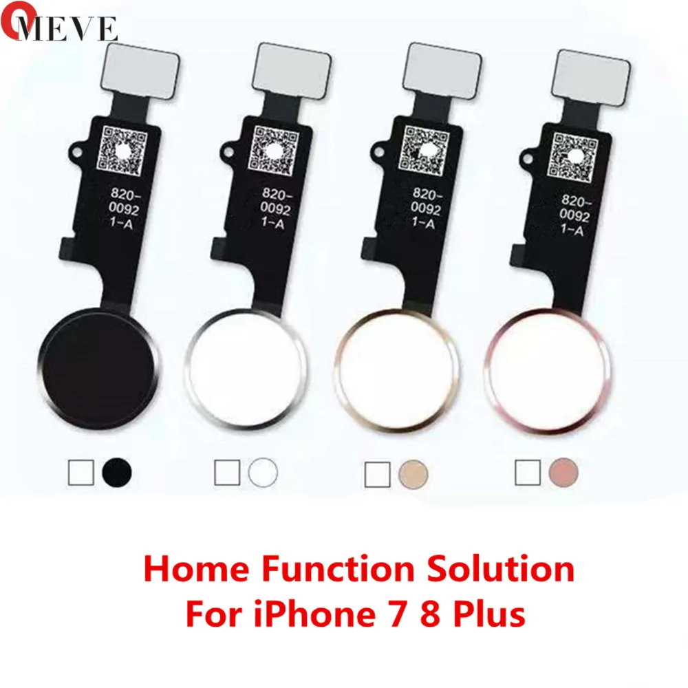 

Universal Home Button Flex for iPhone 7 8 Plus Return Home Function Solution 3rd Generation Black White Gold RoseGold Free Ship