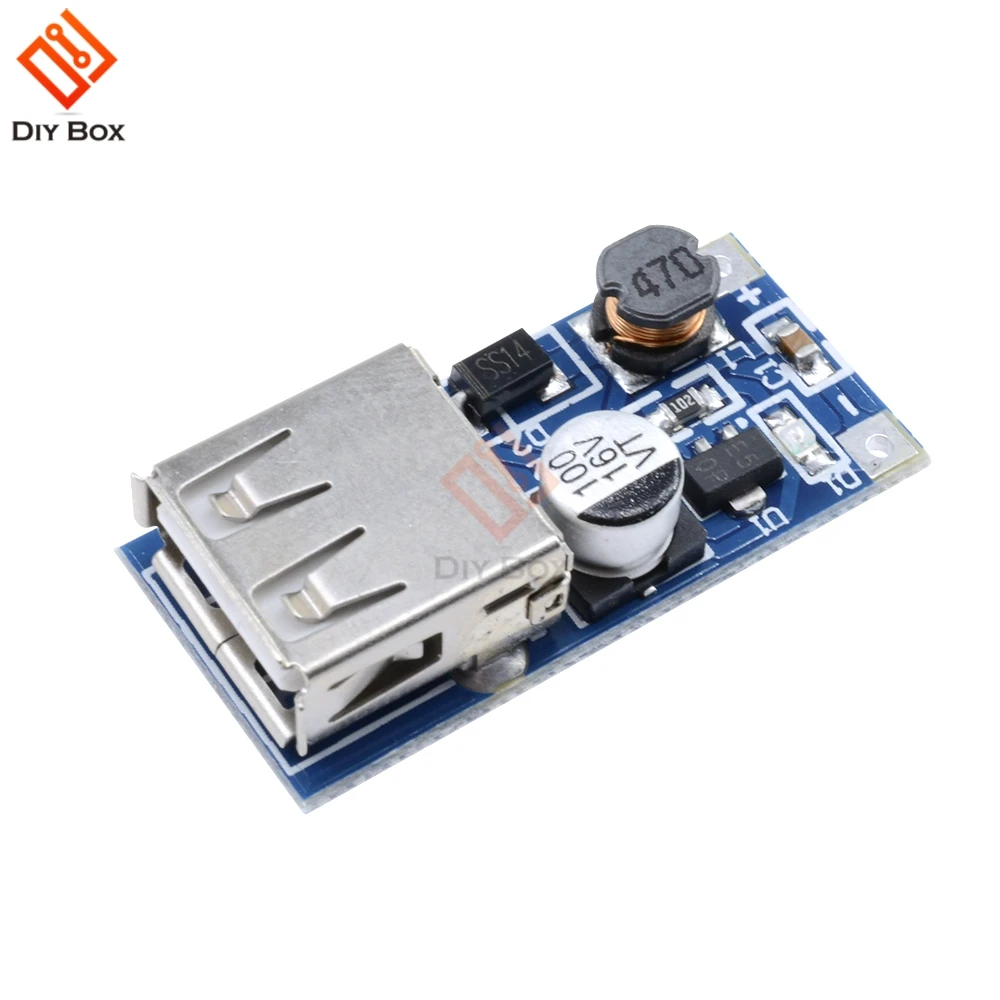

Mini PFM Control DC-DC USB 0.9V-5V to 5V dc Boost Step up Power Module