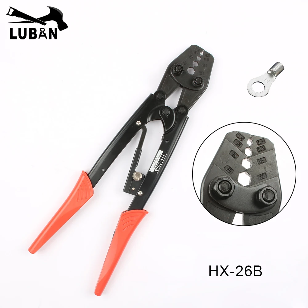 HX-26B JAPANESE STYLE CRIMPING PILER FOR terminal 6-25 mm2 PLIERS RATCHET crimping tools | Инструменты