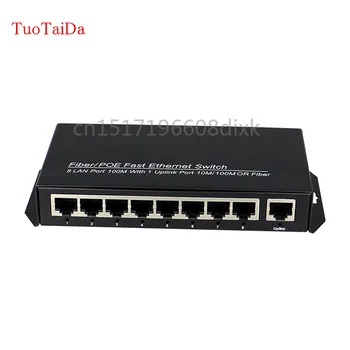 

poe 8 port switch AP RJ45 Uplink POE Switch Network of compatible network cameras and wireless AP power IEEE 802.3af(15.4W)