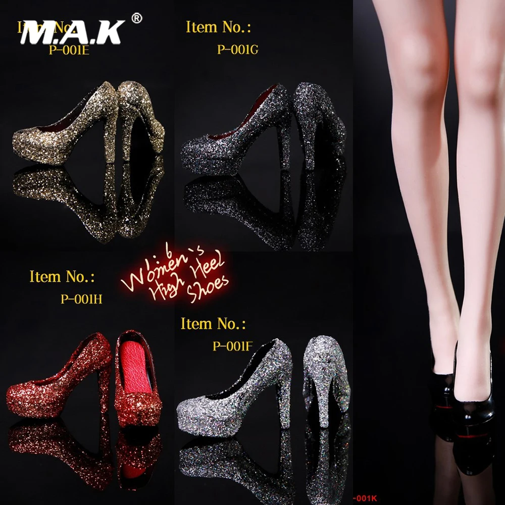 

1/6 Scale Women's High Heel Shoes 10 Styles P-001 for 12'' Woman Action Figure Accessory