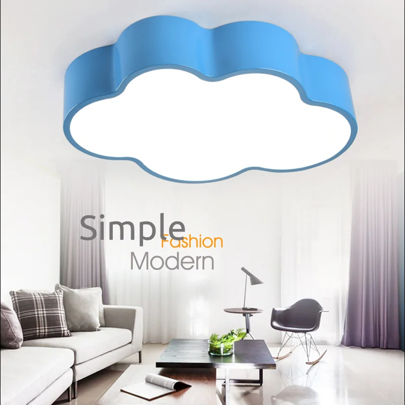 Us 119 99 Creative Cloud Led Ceiling Lamp Kindergarten Amusement Park Light Acrylic Children Lighting Fixture For Bedroom Study Lamp Cl170 In
