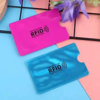 

2020 Anti Rfid Wallet Blocking Reader Lock Bank Card Holder ID Bank Card Case Protection Metal Credit NFC Holder Aluminium