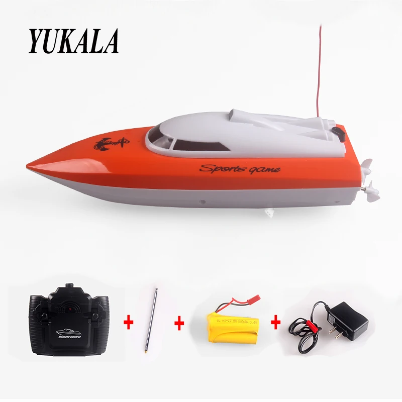 

RC Mini RC Boat ship Remote Control 802 boat 2CH Boat/Ship 20km/h 24*6*8cm Rechargeable model toys gifts for boys kids children