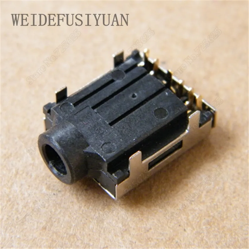 50pcs 100pcs 3 5mm Audio jack Headphone Socket Connector for SAMSUNG N102S NC108 NC111 N208 NC210 NC215 QX410 QX411