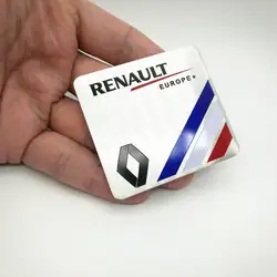 Для Renault Металл пшеницы Эмблема для автомобиля с логотипом вставка из алюминия Fender сбоку Стикеры для Koleos KADJAR Fluence талисман MEGANE