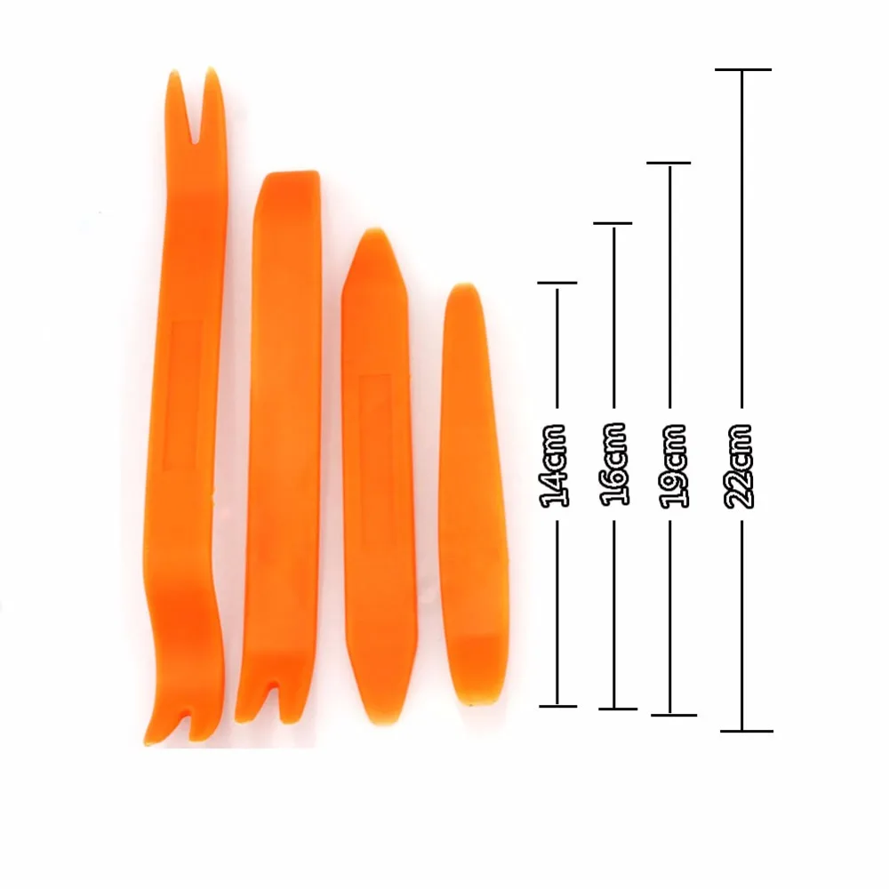 Автомобильная Радио панель двери клип отделка тире для удаления рычаг для установки ремонтный набор инструментов 4 шт./компл. удаление панели автомобиля инструменты
