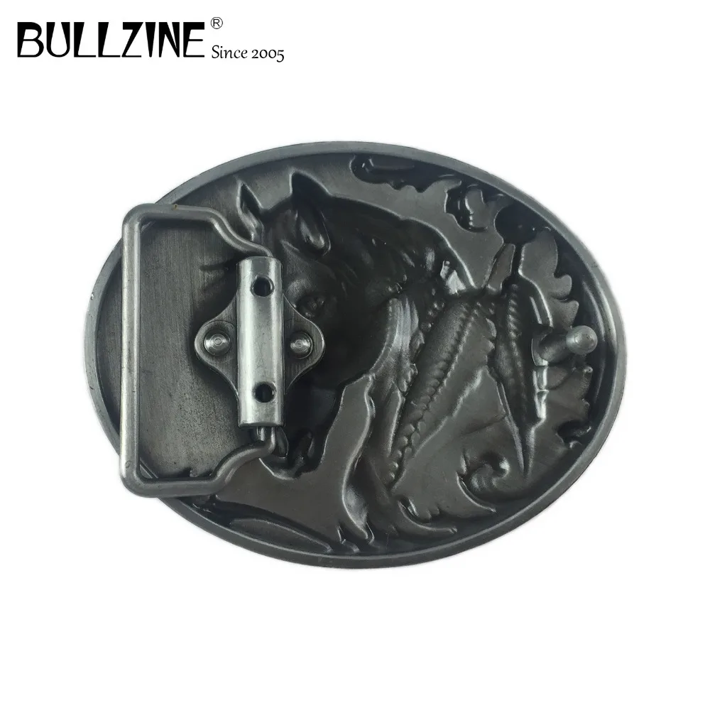Bullzine, горячая Распродажа, Западный конь, мужской металлический ремень с пряжкой, с оловянной отделкой, FP-02209, подходит для ремня шириной 4 см