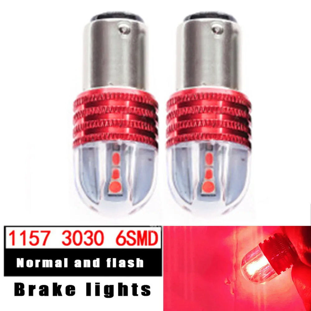 2 pcs car led light brake light signal tail blub flashing lamp 2