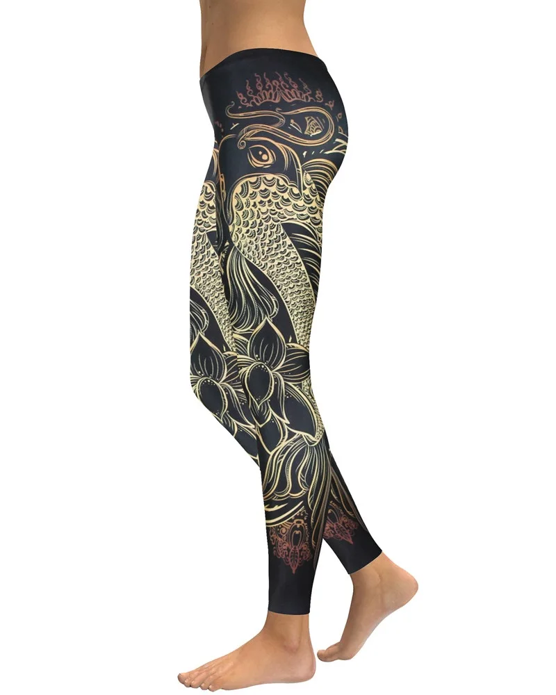 Gold fish lotus legging (2)