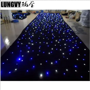 

Free Shipping 3m*9m Led Star Curtain / Led Sky Star Curtain Cloth / Fireproof LED Star Cloth Backdrop Starcloth Curtain