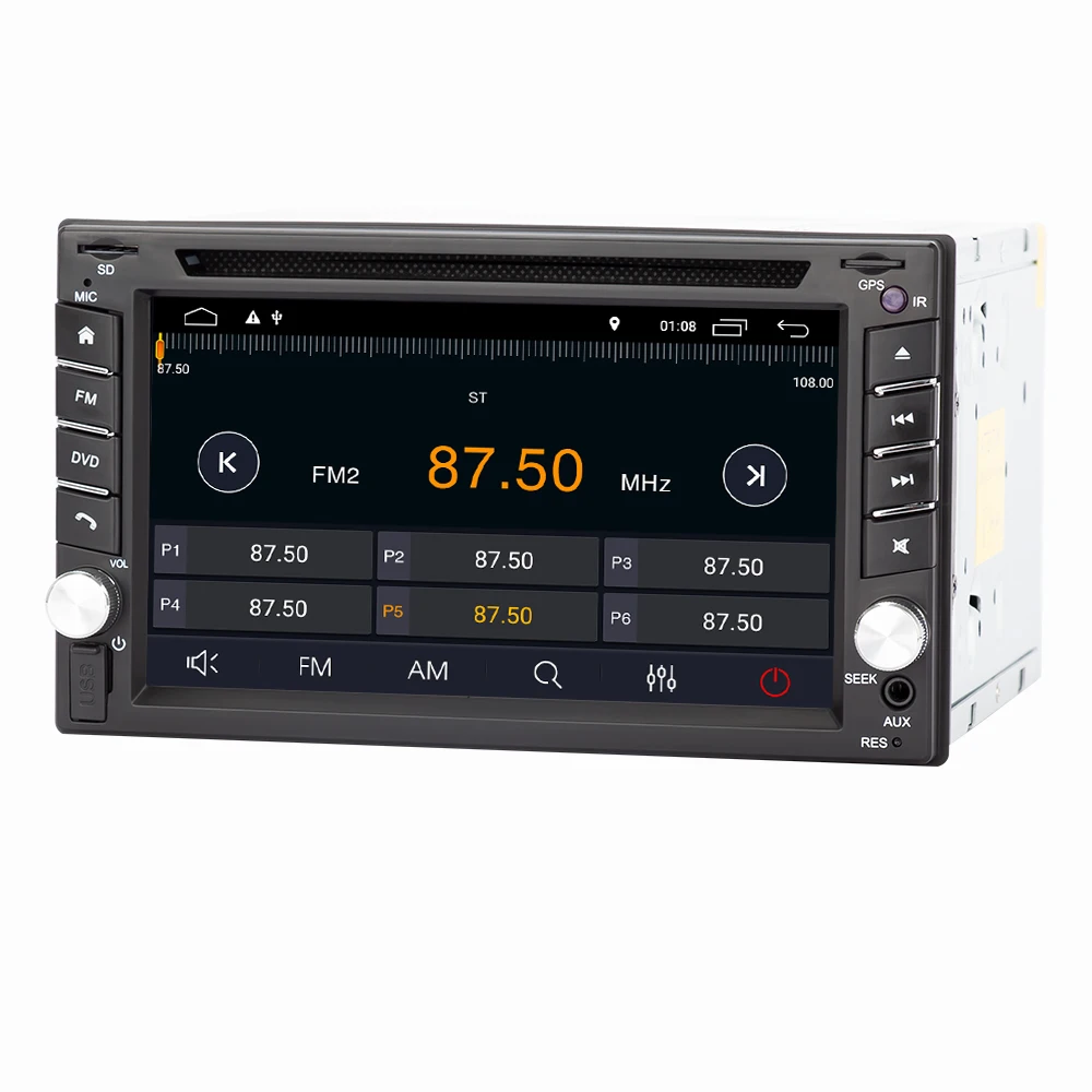 Best Eunavi 2 Din Quad Core TDA7851 Universal Android 9.1 Car Multimedia dvd radio stereo audio Player 2din Tablet PC GPS Navigation 4