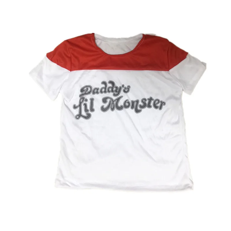 Harley Quinn Costumes for Kids Girls Set - Cosplay with Wig, Gloves, Suicide Squad Fancy Jacket, Shorts, T-Shirt - Full Set for a Spectacular Fantasy Show image 3