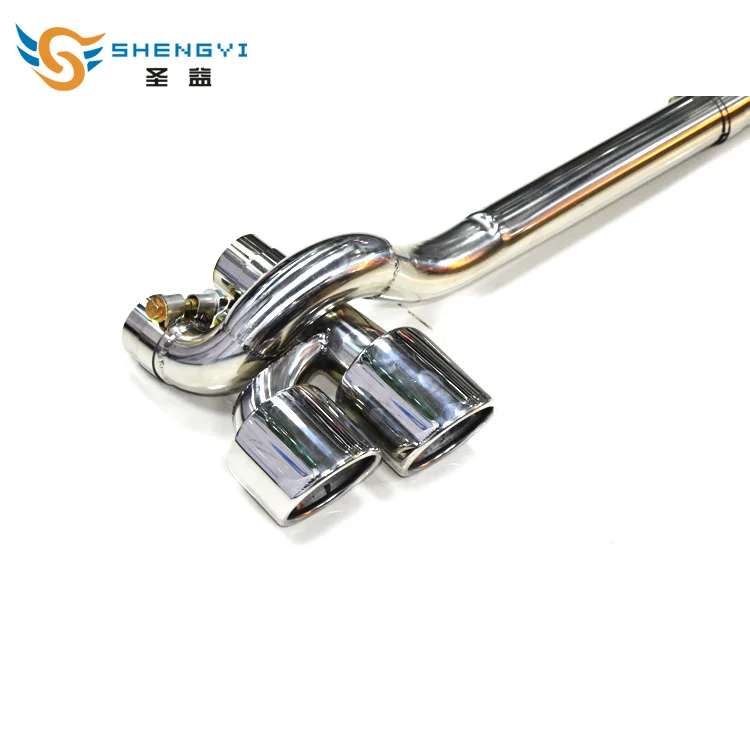 A set of four out stainless steel car rear exhaust