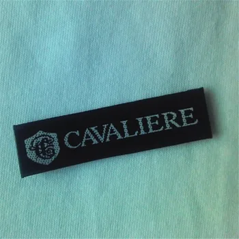 

Custom End Folded white tag Neck satin woven label 60 mm * 15 mm