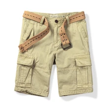 Мужские шорты повседневные летние горячие продажи шорты удобные хлопковые мужские шорты милитари с петлей для ремня