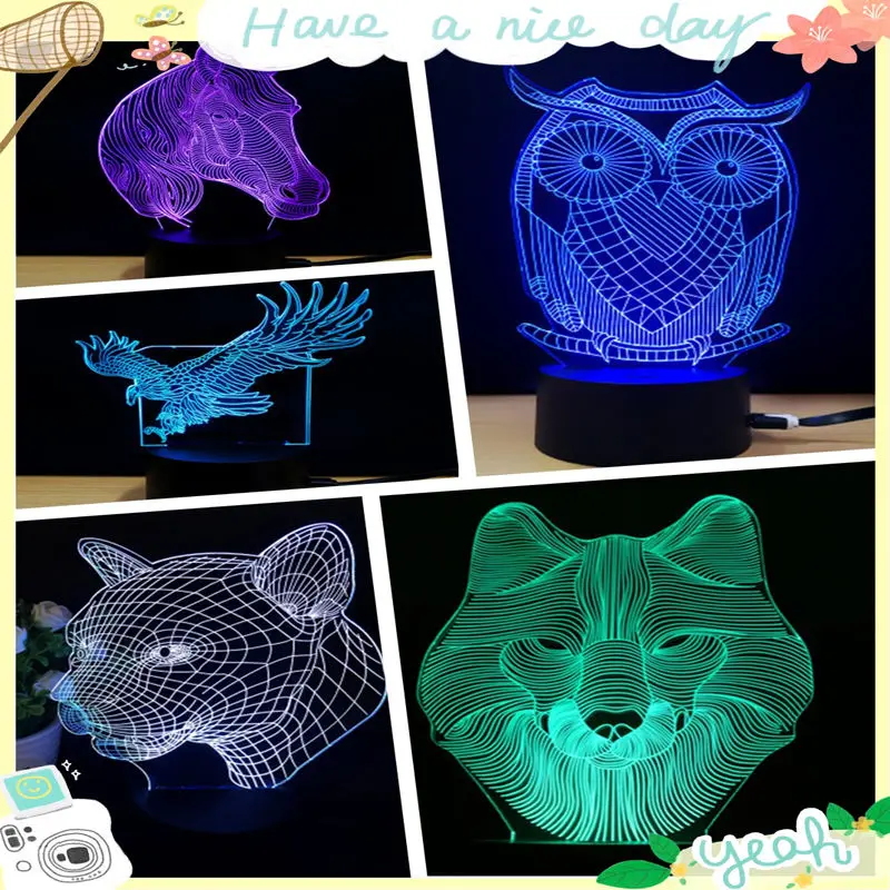 

gadgets LED Light baby souvenir gifts Touch Switch gadgets electronicos colorful 3D Acrylic Light for Home Office for KTV club