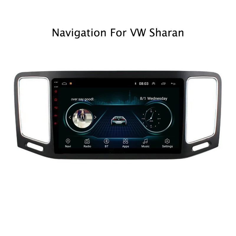 Ectwodvd 9 &quotAndroid 8 1 автомобильный DVD плеер gps навигация для VW Sharan 2012 2018 Радио
