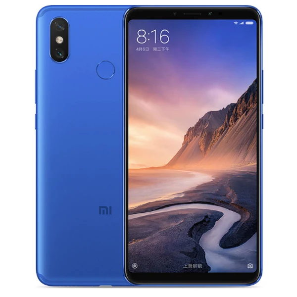 Original Xiaomi Mi Max 3 6GB RAM 128GB ROM Mobile Phone 6.9" Full Screen Snapdragon 636 Octa Core 5500mAh 12MP+5MP Dual Camera - Цвет: Blue