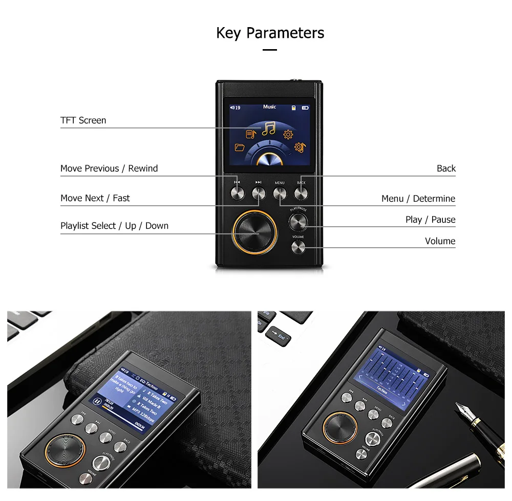 Crazier R3 HiFi 2.0 inch TFT Screen Digital MP3 Lossless Music Player