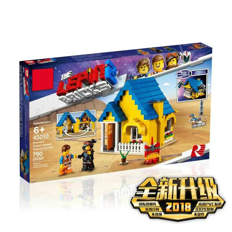 Продажа Новый Legoing Movie 2 Emmet s Dream House спасательная ракета совместима с Legoing 70831 строительные блоки кирпичи развивающие игрушки DIY подарки