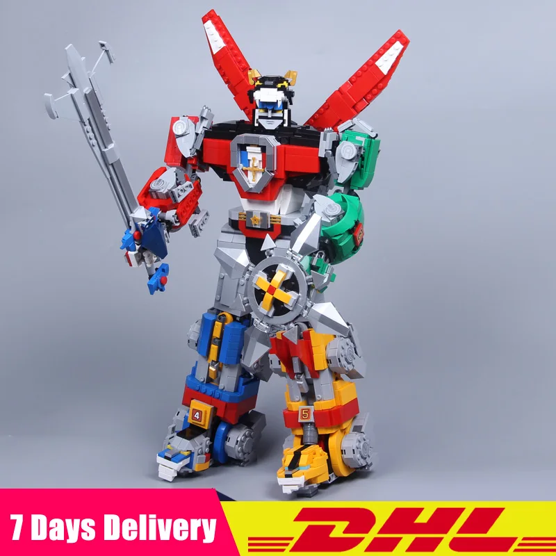 

2019 DHL Compatible Legoinglys 21311 Voltron Defender of The Universe Transformation Model Building Block Bricks Birthday Toys