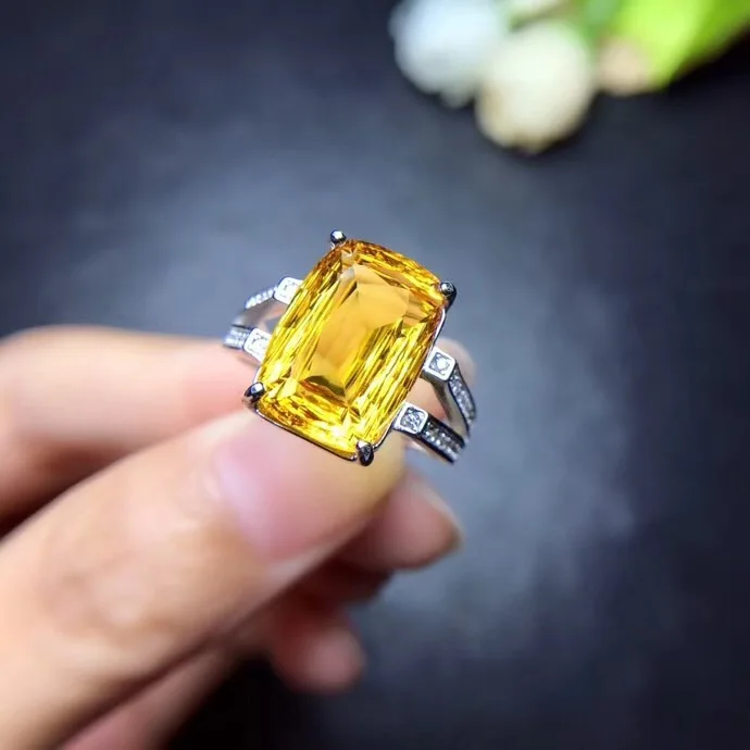 DV Jewels Resizeable Band Authentic Citrine Ring