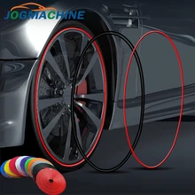 8M/Rolle Rimblades Auto Fahrzeug Farbe Rad Felgen Protektoren Decor Streifen Reifen Schutz Linie Rubber Moulding Trim