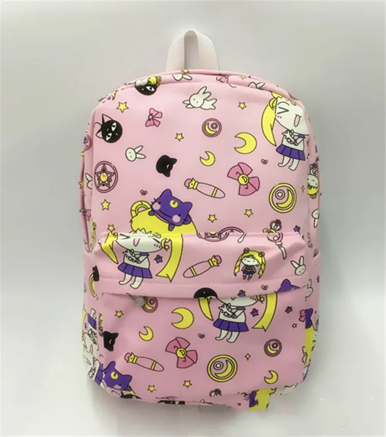 

Cartoon Card Captor Sakura Canvas Backpack Sailor Moon Harajuku Students School Bag Rucksack Teenage Girls Mochila Feminina new