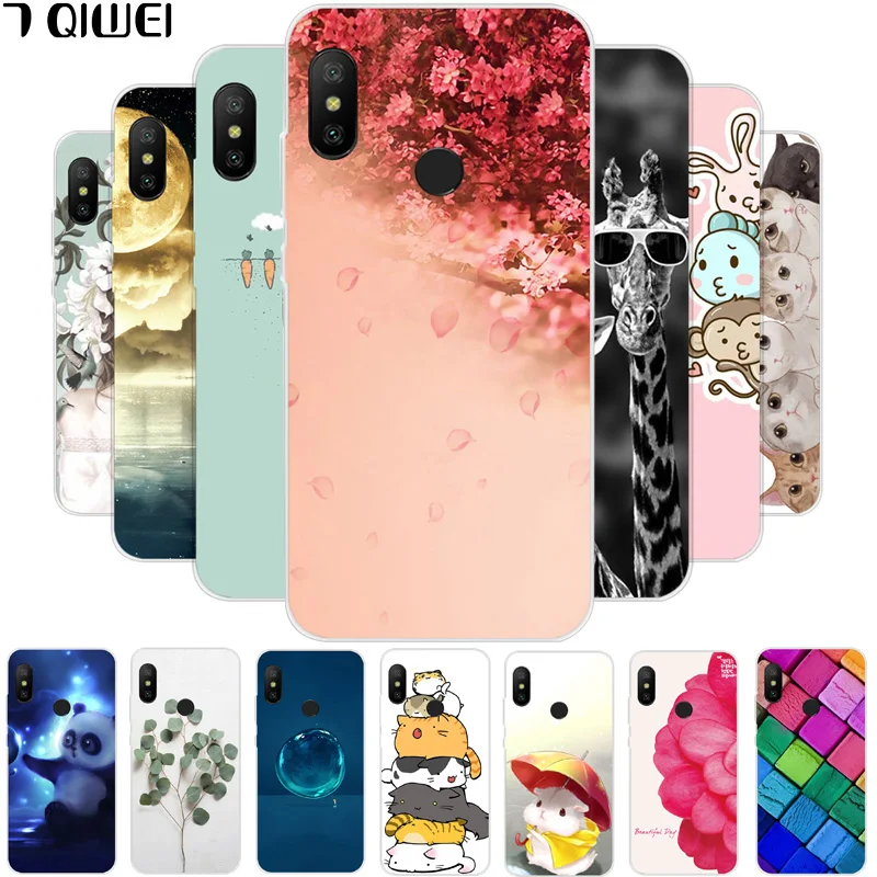 

For Xiaomi Redmi Note 6 Pro Case Silicone Painting Soft TPU For Xiaomi Redmi Note 6 Case 6.26 inch Flower Fundas Coque Note6