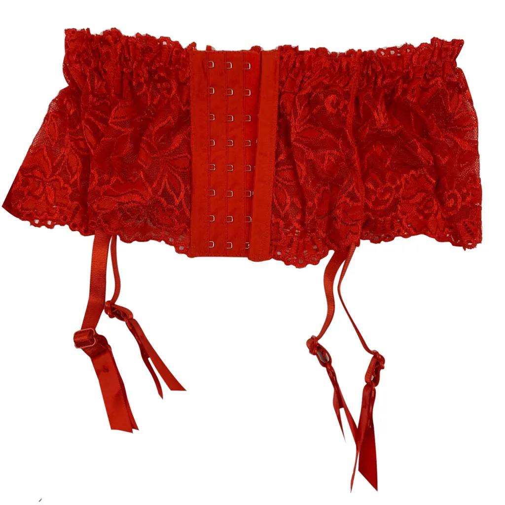 Сексуальные женские кружевные чулки с поясом нижнее белье Babydoll прозрачные майки