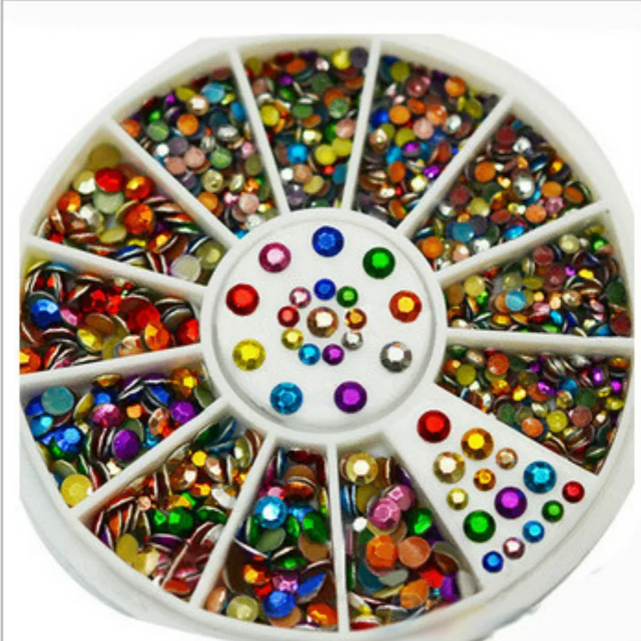 

1PC Mixed Color Chameleon Stone Nail Rhinestone Small Irregular Beads Manicure 3D Nail Art Decoration Accessories 22 Styles