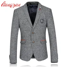 Для мужчин Куртка Блейзер Высококачественная брендовая одежда Повседневное Бизнес Блейзер костюм осень-зима плюс Размеры модные свадебные пиджак F2222