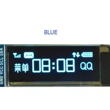 Синий 0,91 дюймовый oled-экран 128x32 ЖК-дисплей модуль для arduino