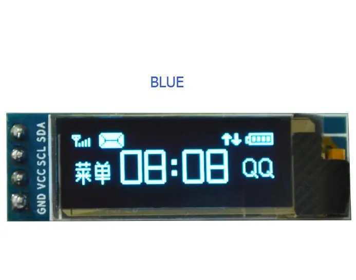 

Blue 0.91 inch OLED screen 128x32 LCD screen Display module For arduino