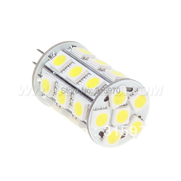 

27Led G4 Dimmable Corn Bulb SMD 5050 DC12V 4W White Warm White 540-594LM Indoor Professional Sailing 5pcs/lot