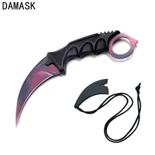 

Hot Sale Damask Brand Counter Strike Outdoor Survial Portable Sharp Knife CSGO Karambit Camping Hunting Hiking Best Hand Tools