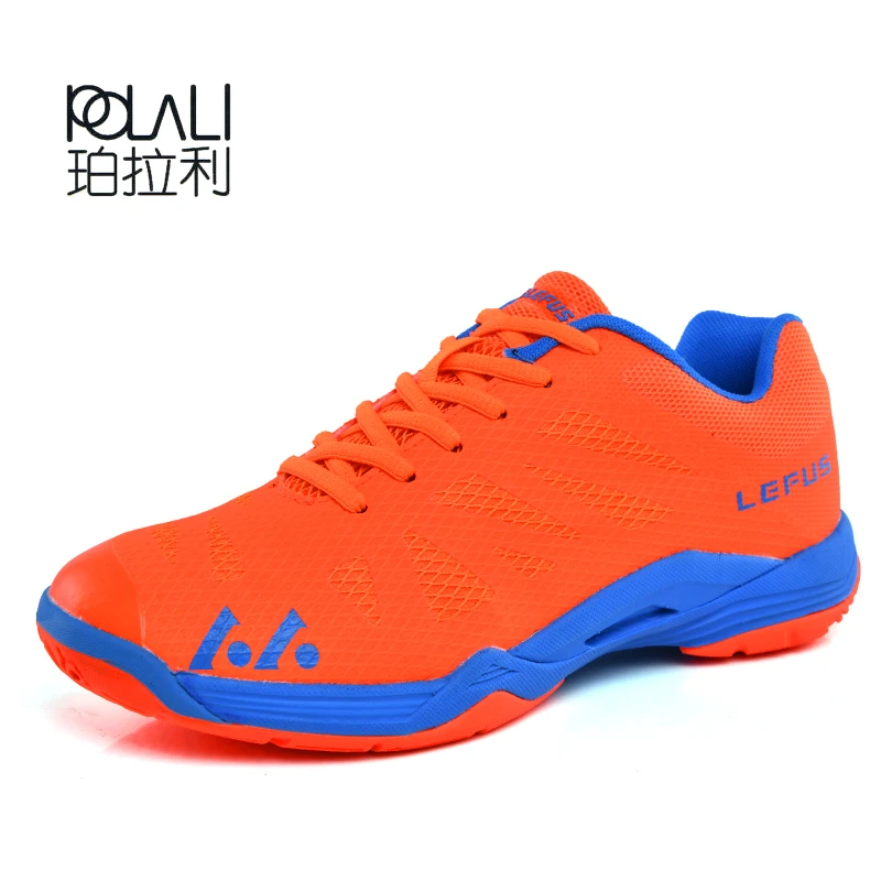 orange and blue gym shoes