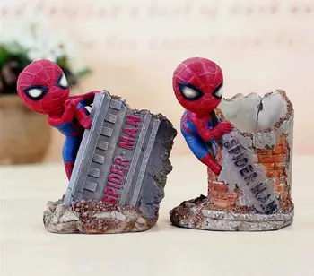 

Hero league spider man cartoon pen container creative stationery household crafts grocery store valentine's day gifts