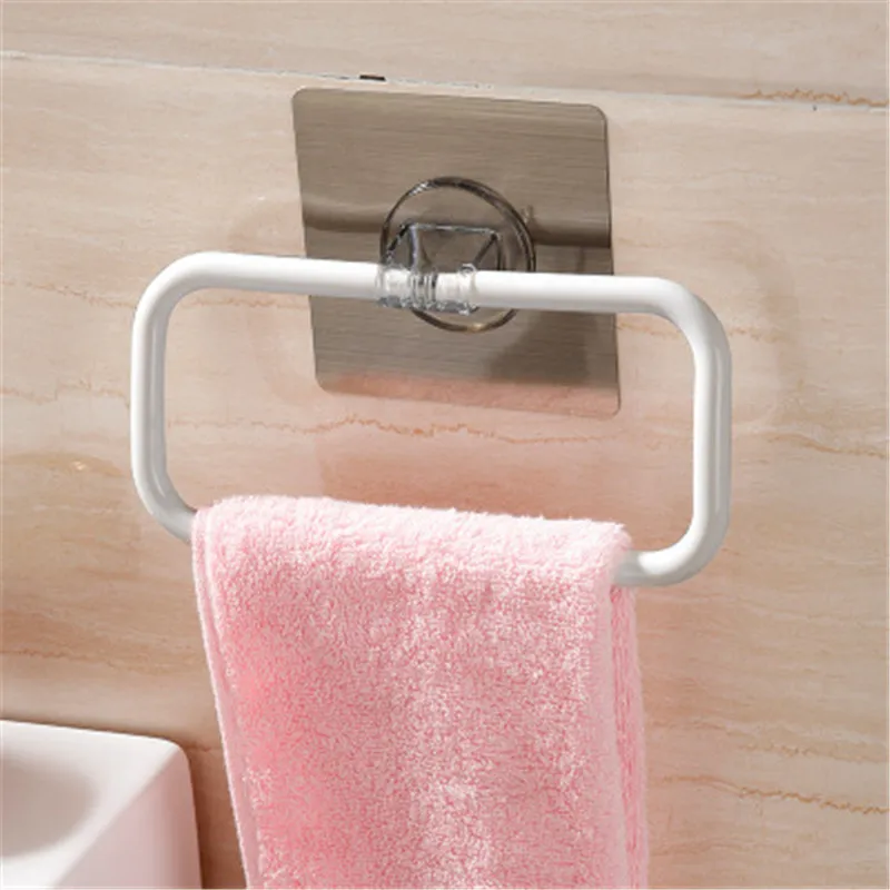 

Home Storage Suction Cup Wall Hanger Towel Holder Durable Storage Rack Bathroom Rack For Scarves Bathroom Organizer Towel Bar