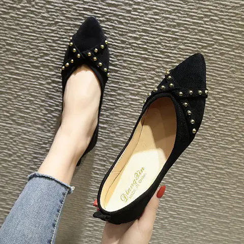 

Spring and autumn new Korean students shoes wild casual scoop shoes