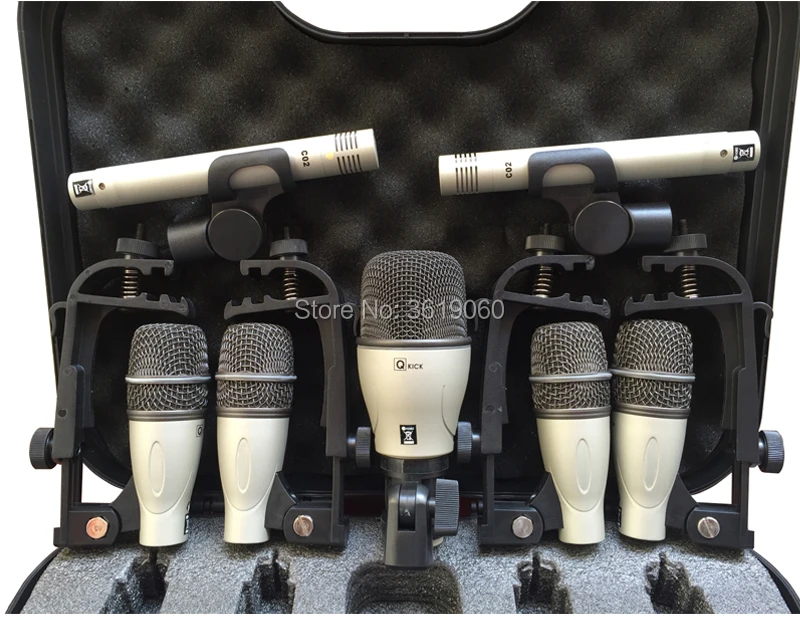 Free shipping 7KIT dynamic Drum Mic System  TOM