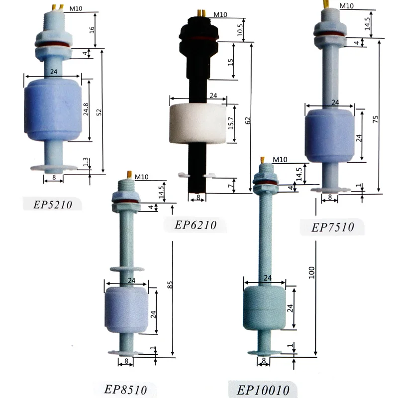 1 шт. Поплавковый выключатель мини Тип поли Propy уровня воды жидкостный датчик нормального закрытия ZP2508-ZP15010
