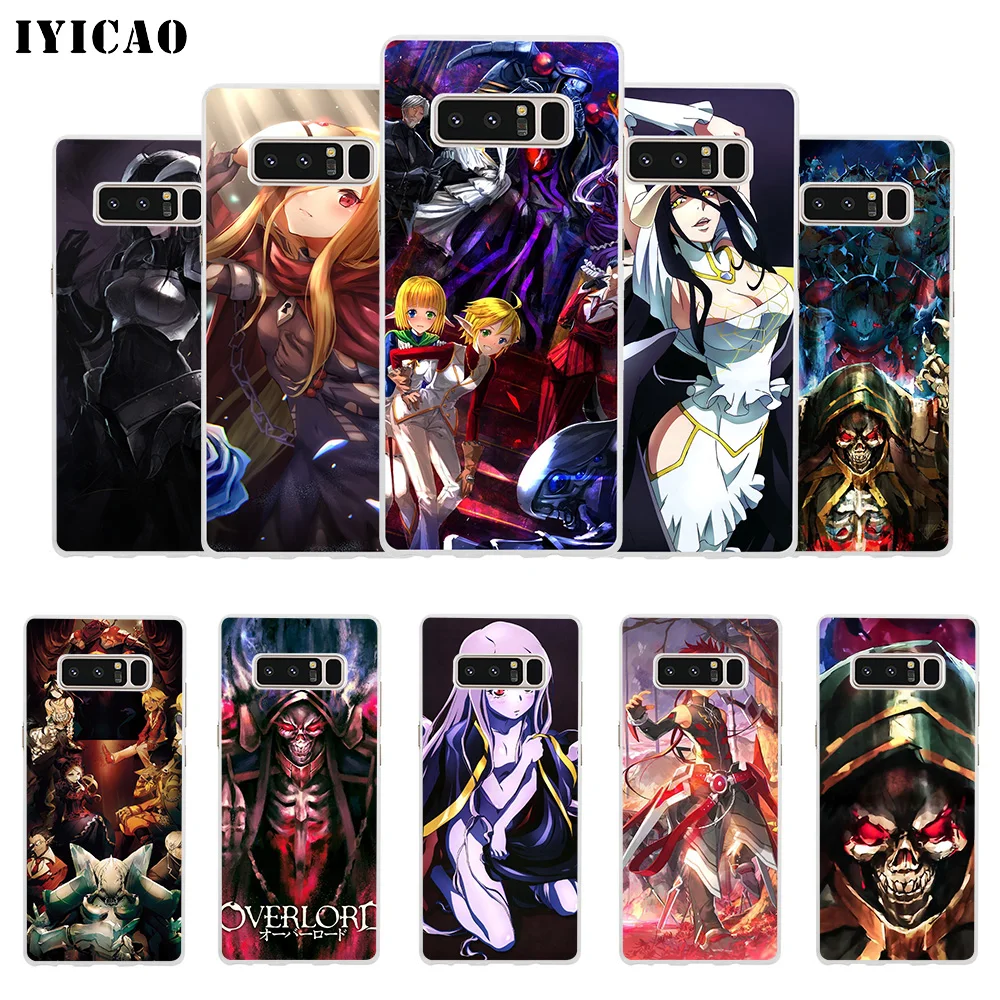 IYICAO Overlord Мягкий силиконовый чехол для телефона Samsung A5 A6 Plus A7 A8 A9 J3 J5 J7 Note 8 9 TPU