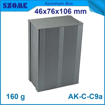 

4pcs/lot free shipping customized aluminium housing enclosure powder coating junction case 46*76*106mm