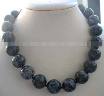 

Jewelr 005615 labradorite round 18mm 18" necklace nature