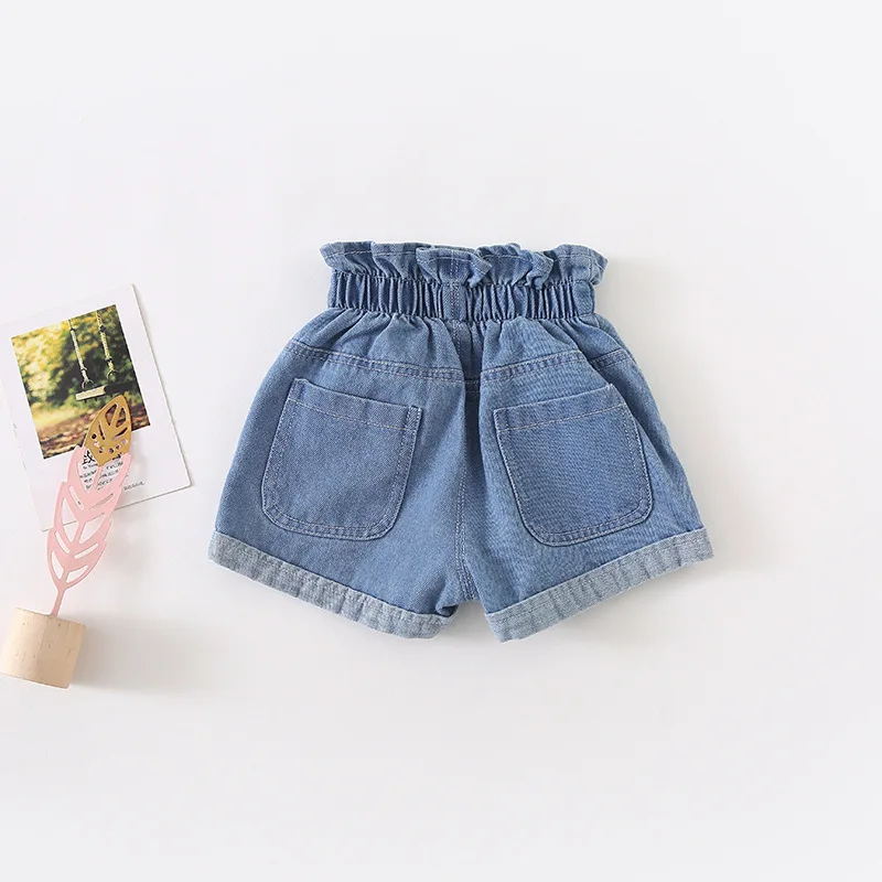 Curtas para o Bebê Verão Nova Chegada Estilo Coreano Algodão Cor Pura Cintura Alta All-match Moda Quente Calças Doce Bonito Meninas 2020 27 Mamãe e Bebê