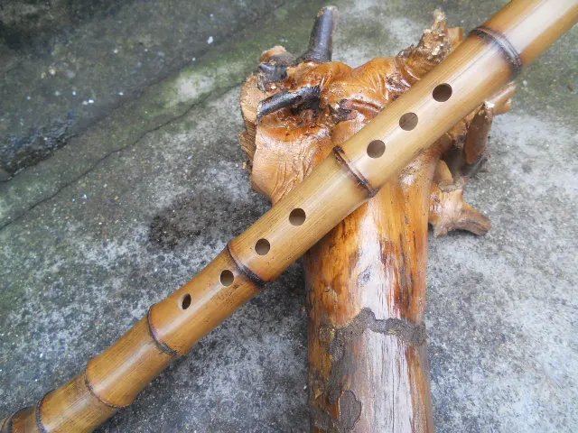 Китайская бамбуковая флейта Nan Xiao японский ключ Shakuhachi G/F вертикальный деревянный