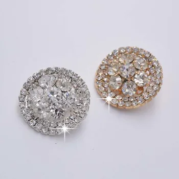

DIY Sew on Acrylic Rhinestone Buttons Wedding Applique Decorative Metal Button Applies clothing Wedding Evening dress BC-0129