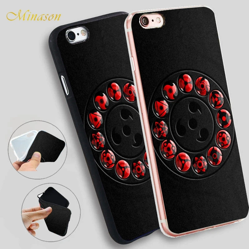 minason sharingan naruto soft silicone capinha de celular cover page apap